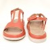 Flatform Papete 24103 Couro Laranja Coral