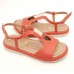 Flatform Papete 24103 Couro Laranja Coral