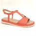 Flatform Papete 24103 Couro Laranja Coral