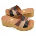 Flatform 24200 Couro Café e Cores