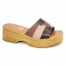 Flatform 24200 Couro Café e Cores