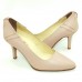 Scarpin 24608 em couro Bege