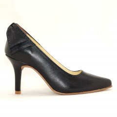 Scarpin 24608 em couro Preto 